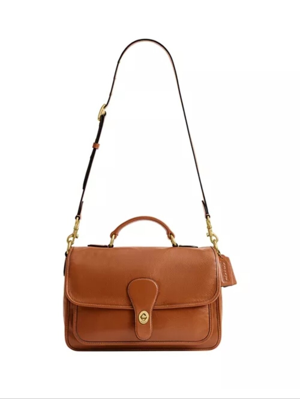 Coach Metropolitan 31 Brown Leather Satchel Crossbody Messenger Bag - New